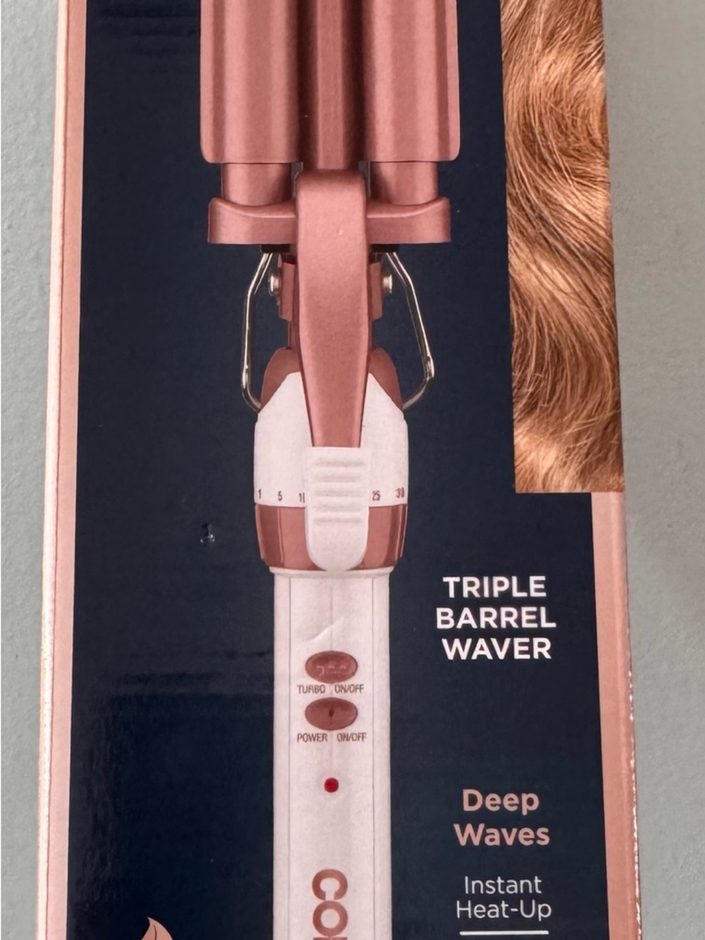 Triple Barrel Hair Waver - Rose Gold/White